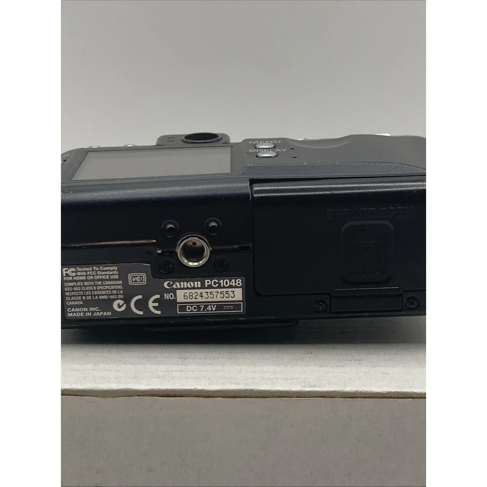 Canon PowerShot S50 5MP Digital Camera Black AS-IS Untested Cosmetic Wear